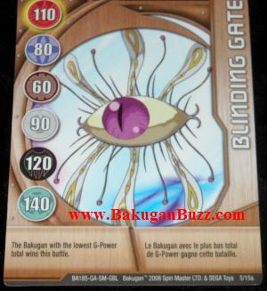 Blinding Gate 5 15a Bakugan 1 15a Ability Card Set